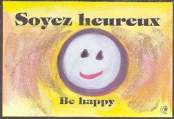 Soyez heureux - Be happy magnet